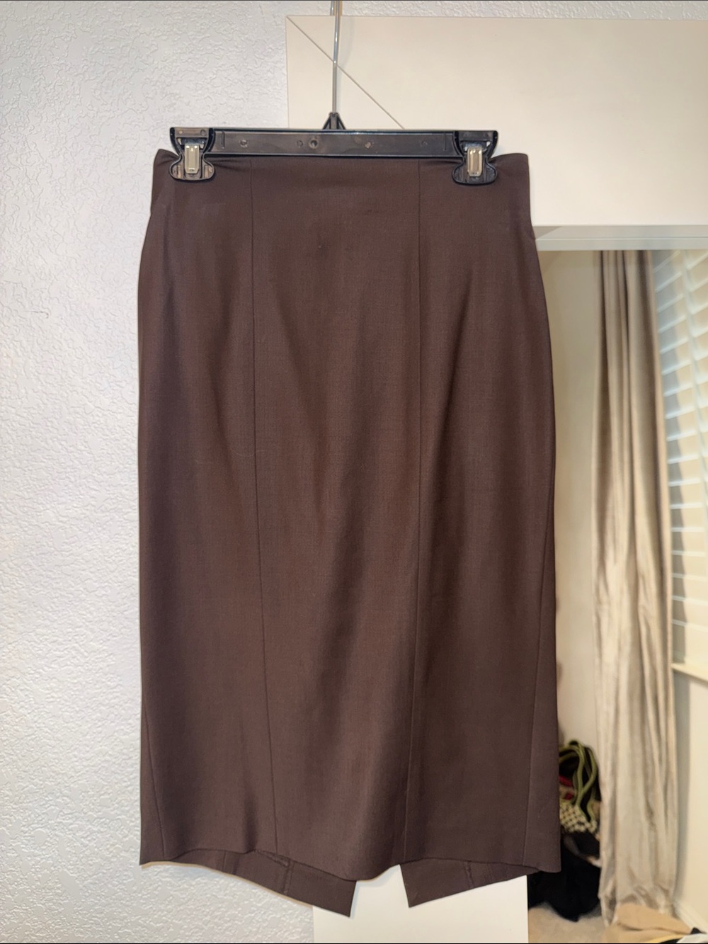 bebe Chocolate Brown Pencil Skirt